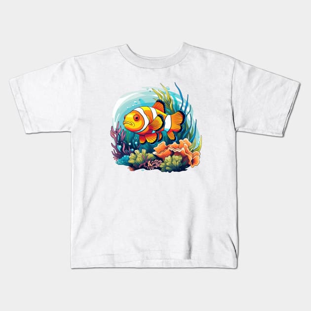 Clownfish Kids T-Shirt by zooleisurelife